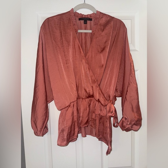 Silky Wrap Blouse in salmon - Picture 1 of 1